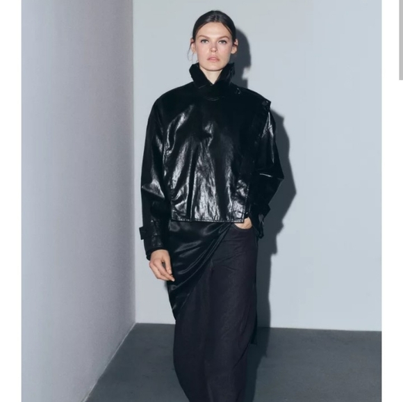 Zara ZW Collection Shiny Jacket
